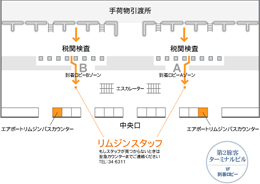 第2旅客ターミナルビル1F／到着ロビー